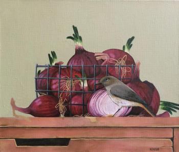 Bird and onion. Berestova Ksenia