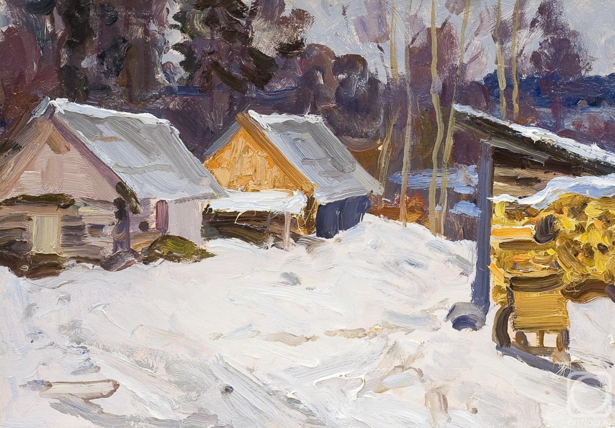 Klyuzhin Gennadiy. Winter in Akademichka