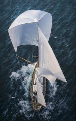 On open sails. Yushkevich Viktor