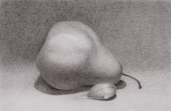 Yellow pear with garlic clove (������� �����). Rustamian Julia