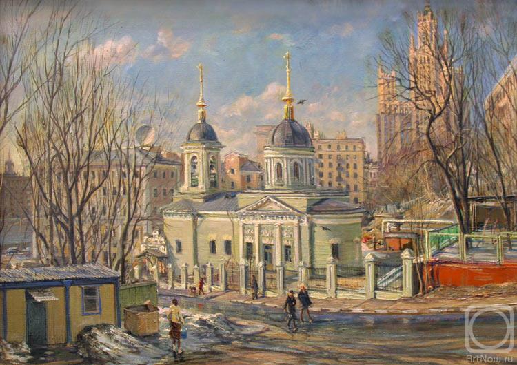 Loukianov Victor. Moscow in Spring. The 1st Kotelnichesky pereulok