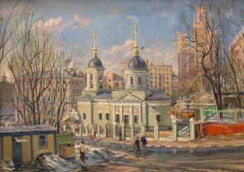 Moscow in Spring. The 1st Kotelnichesky pereulok