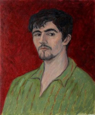 Portrait of a young man. Illarionova-Komarova Elena