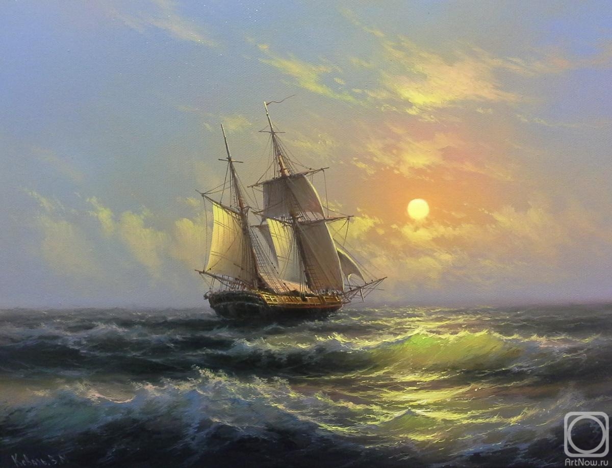 Koval Vladimir. A ship at sea