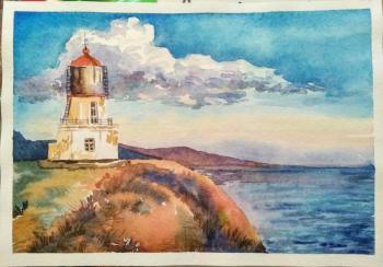 The lighthouse and the sea. Gorenkova Anna