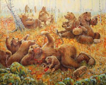 Allegory of happiness (Brown Bear). Tyutina-Zaykova Ekaterina