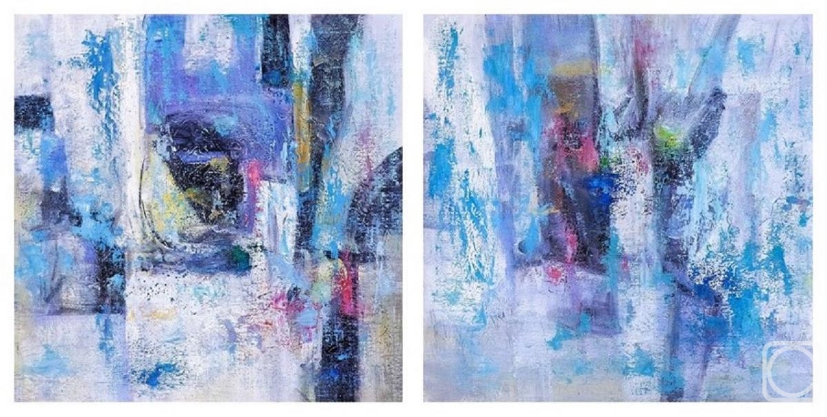 Dupree Brian. Fog. From space depths. Diptych