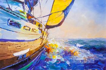 Regatta. In full sail (A Gift On Any Case). Rodries Jose