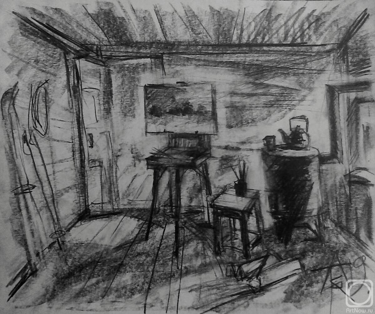 Knecht Aleksander. The interior with the open air