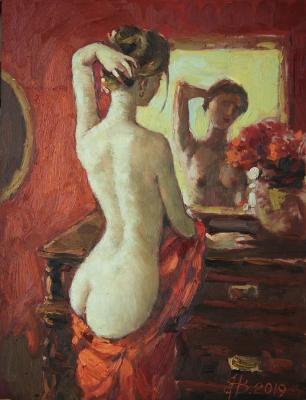 Etude in front of a mirror (etude)
