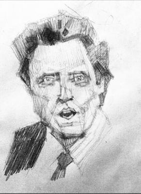 Christopher Walken. Sketch (Hollywood). Deryabin Oleg