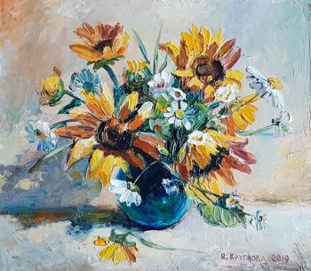 Sunflowers and Chamomile. Kruglova Irina