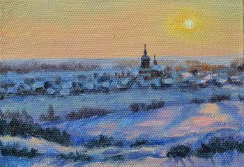 View of the winter village. Bakaeva Yulia