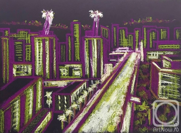 Lukaneva Larissa. Night Avenue