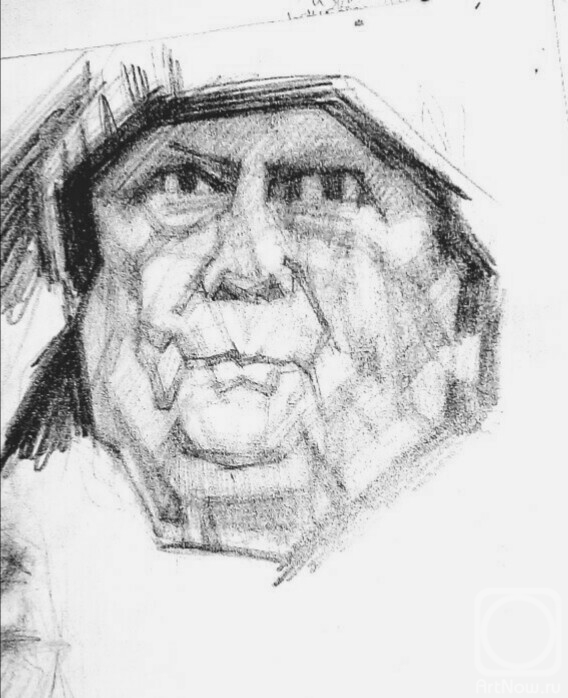 Deryabin Oleg. Sketch of the men