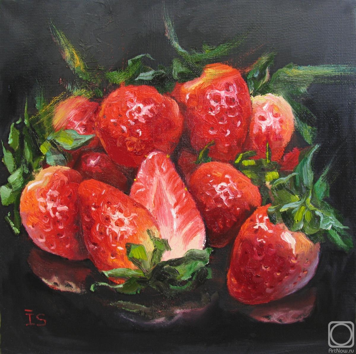 Sergeyeva Irina. First strawberry of the year