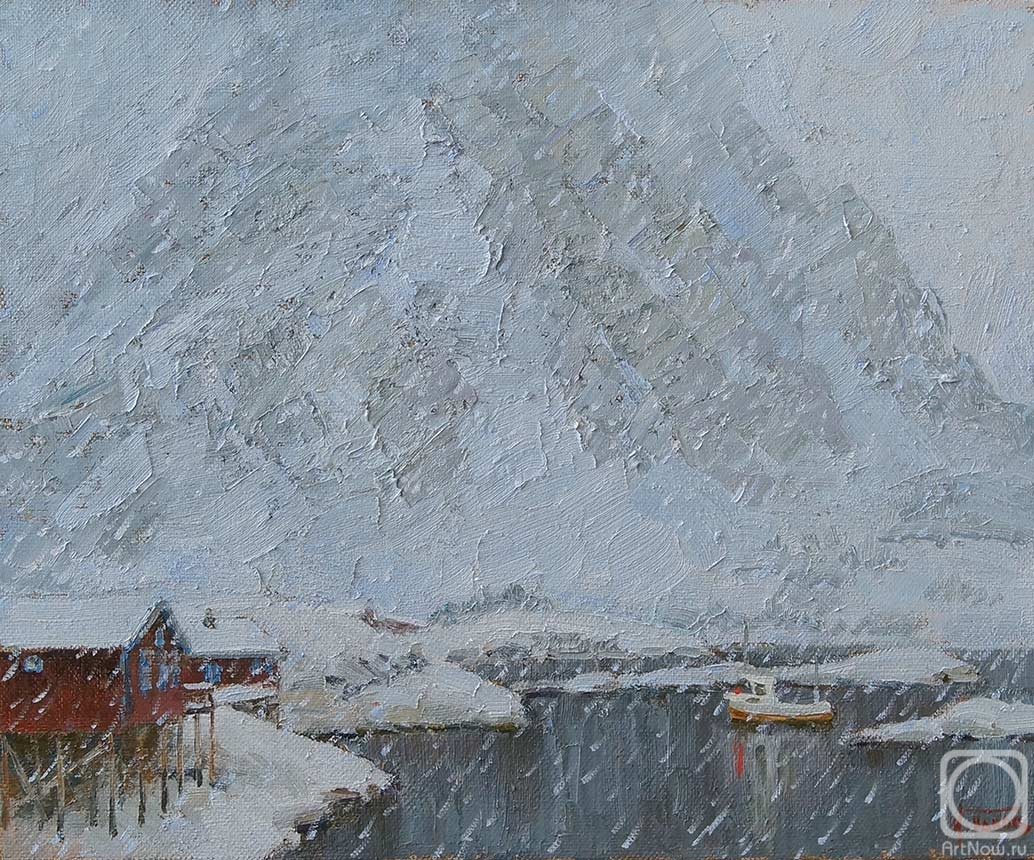 Panov Igor. Snowfall in Norway