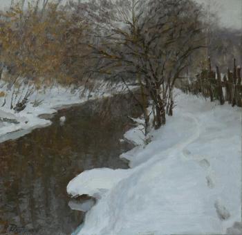 The snow-covered hithe. Dmitriev Nikolay