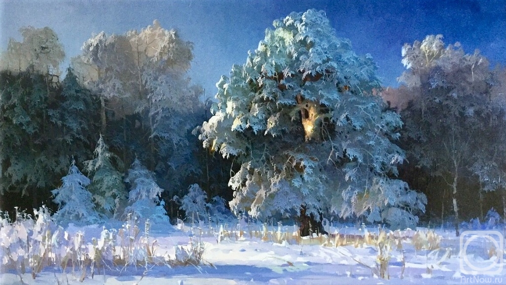 Bykov Viktor. Oak in the snow