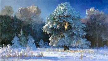 Bykov Viktor Alexandrovich. Oak in the snow