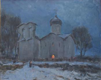 Pskov. The evening of the feast of Candlemas. Komov Alexey