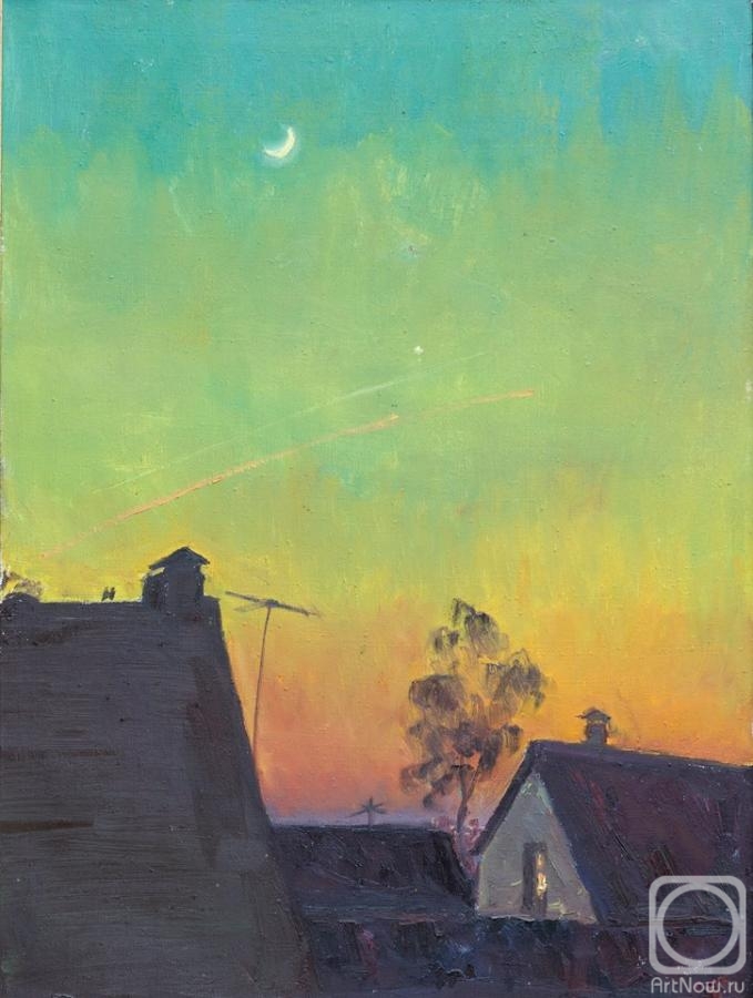 Komov Alexey. The moon over the lushky