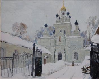 The white Iveron Church in Orel. Komov Alexey