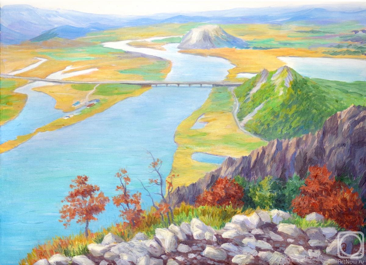 Ledniova Varvara. View of the valley of the River Suchan