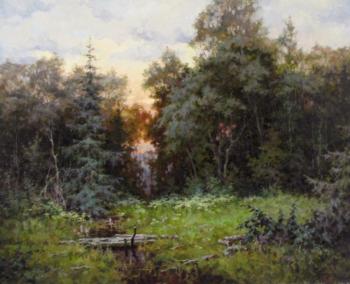 Evening in the forest. Demin Sergey