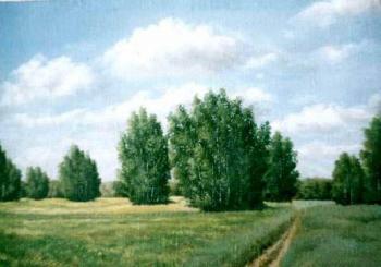 Among the fields - the Road. Abaimov Vladimir