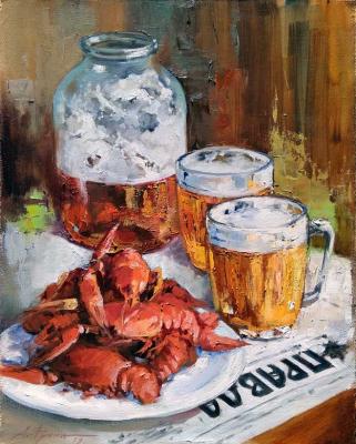 Crayfish and beer. Fomin Andrey