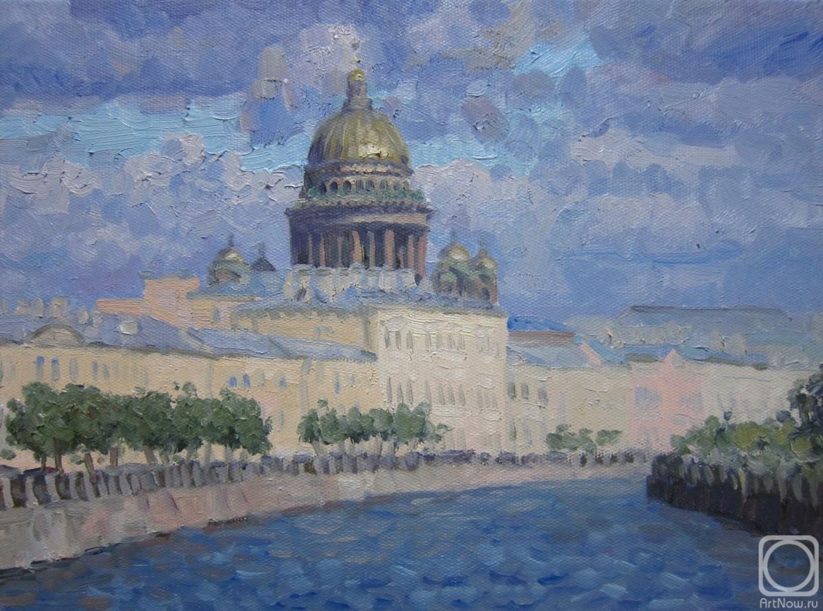 Chertov Sergey. A cloudy day. St. Isaac's Cathedral