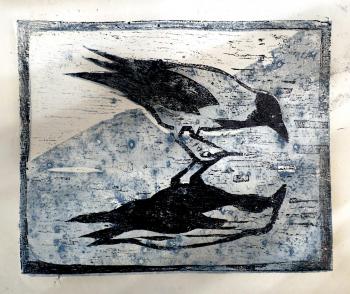 The Crow and the Reflection (version 2). Karaceva Galina