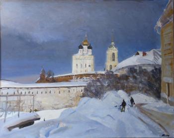 Near the Pskov Kremlin