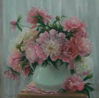 Bouquet of pink peonies. Panov Aleksandr