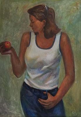 Girl with an apple 192