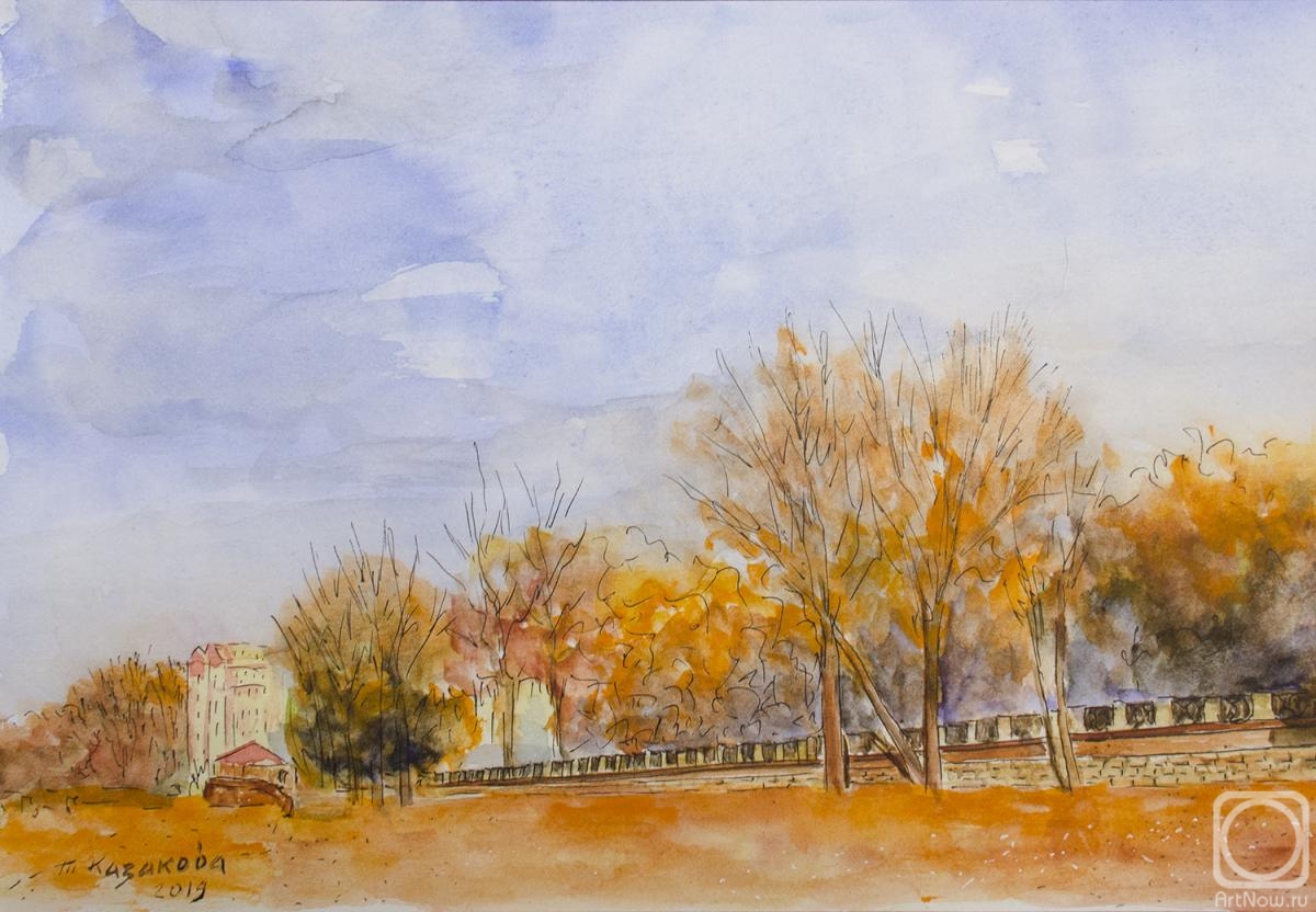 Kazakova Tatyana. Autumn beach