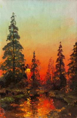 Kremer Mark Veniaminovich. Red sunset