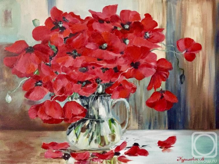 Kurilovich Liudmila. Bouquet of poppies