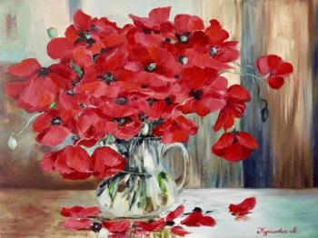 Bouquet of poppies. Kurilovich Liudmila
