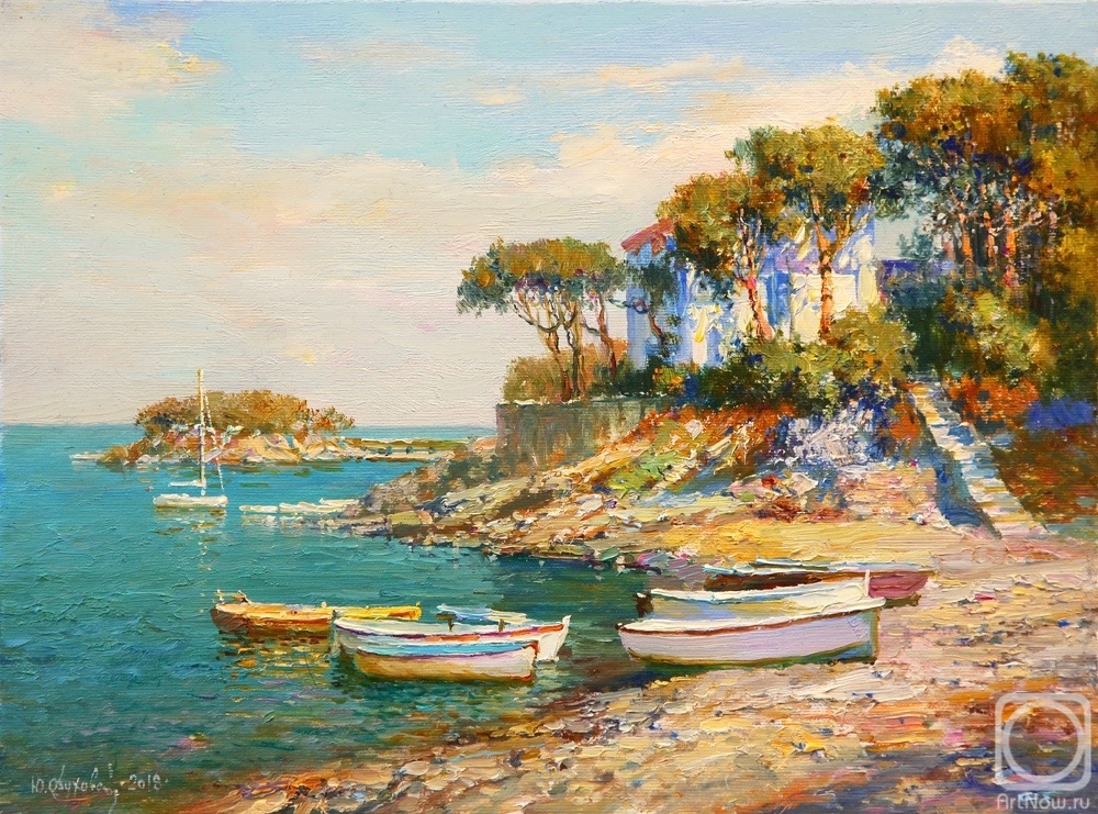 Obukhovskiy Yuriy. Boats on the shore