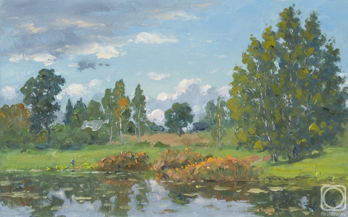 Alexandrovsky Alexander. Pond, morning fishing