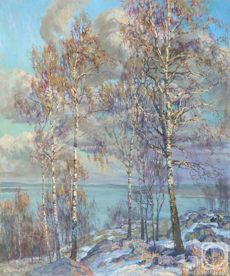 Obukhovskiy Yuriy. Spring. Birch trees