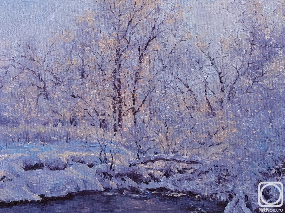 Volya Alexander. Frost, river