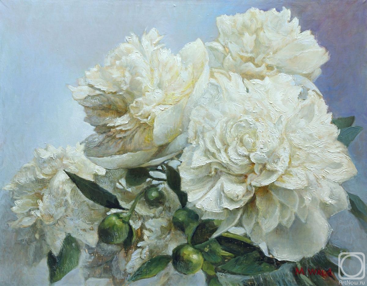 Podgaevskaya Marina. White Peonies