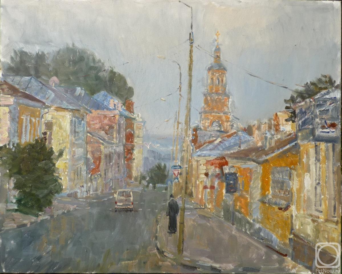 Komov Alexey. Road in Yelets. Cloudy day