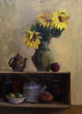 Still life with sunflowers. Musikhina Olga