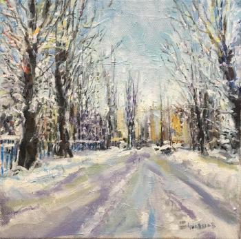 Snow-covered streets (). Chistiakov Vsevolod