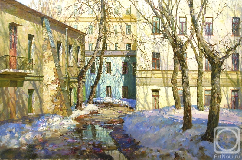 Obukhovskiy Yuriy. Yard on Tverskoy Boulevard