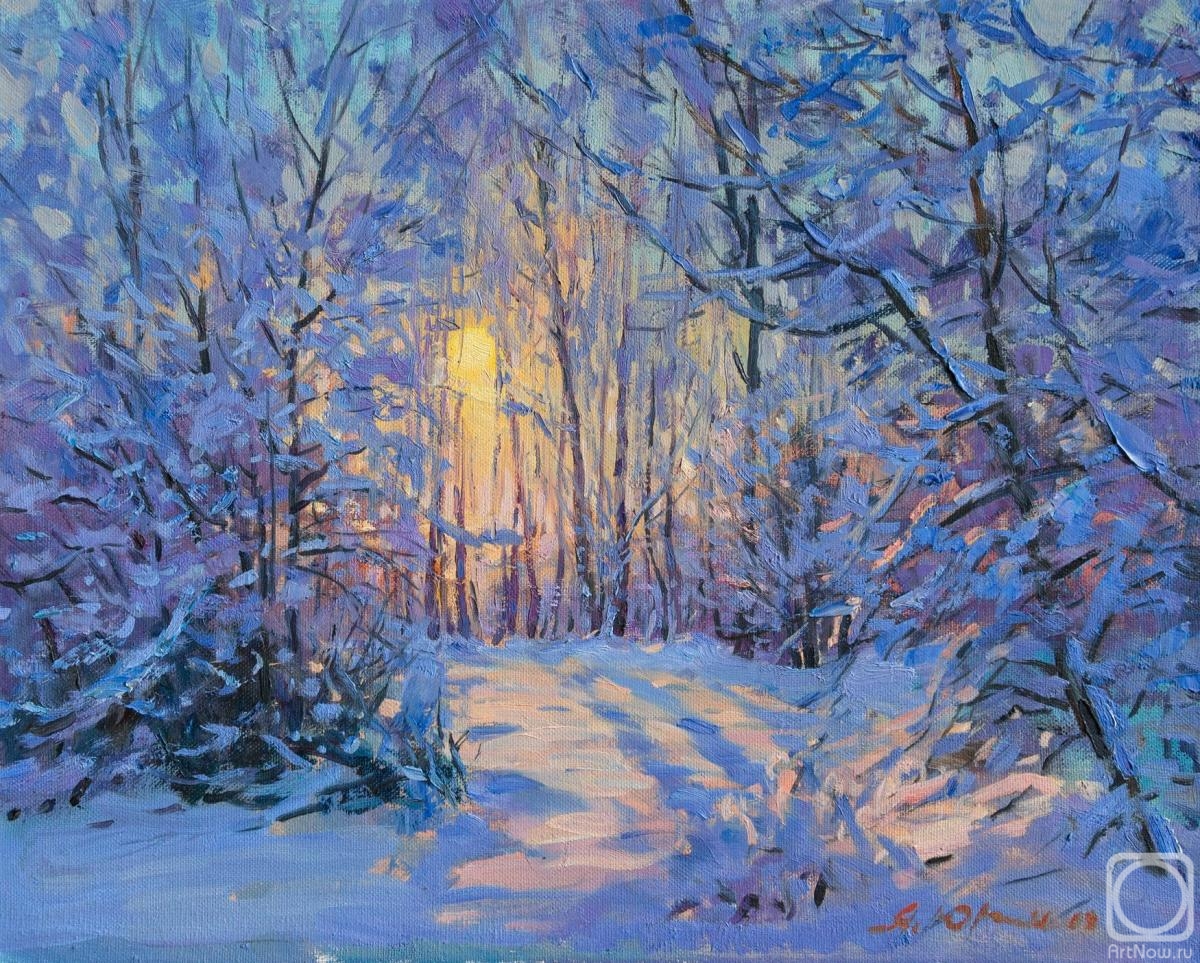 Yurgin Alexander. Sun in the winter forest